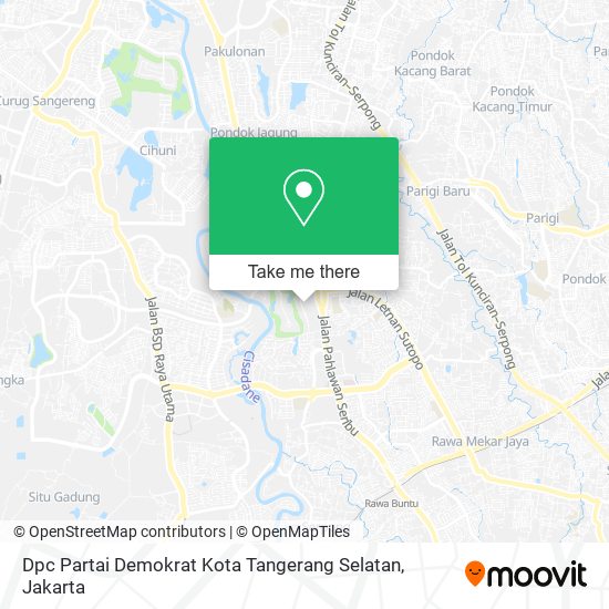 Dpc Partai Demokrat Kota Tangerang Selatan map