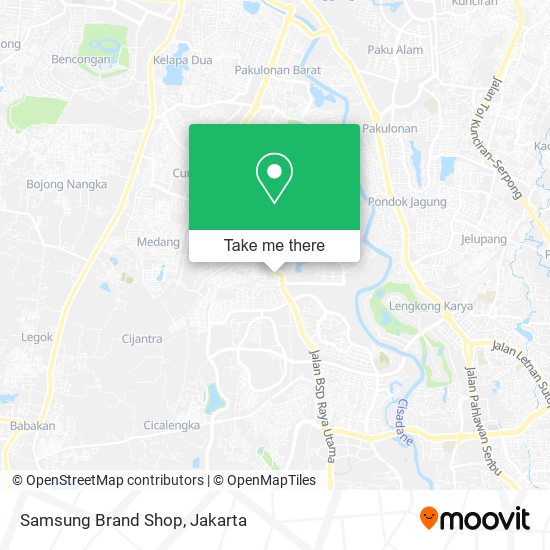 Samsung Brand Shop map