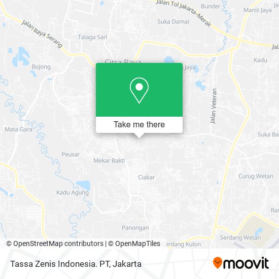 Tassa Zenis Indonesia. PT map