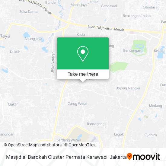Masjid al Barokah Cluster Permata Karawaci map