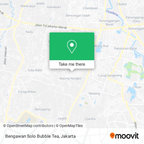 Bengawan Solo Bubble Tea map