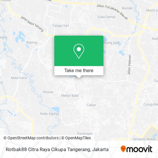 Rotbak88 Citra Raya Cikupa Tangerang map