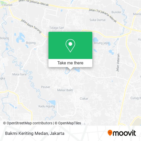 Bakmi Keriting Medan map