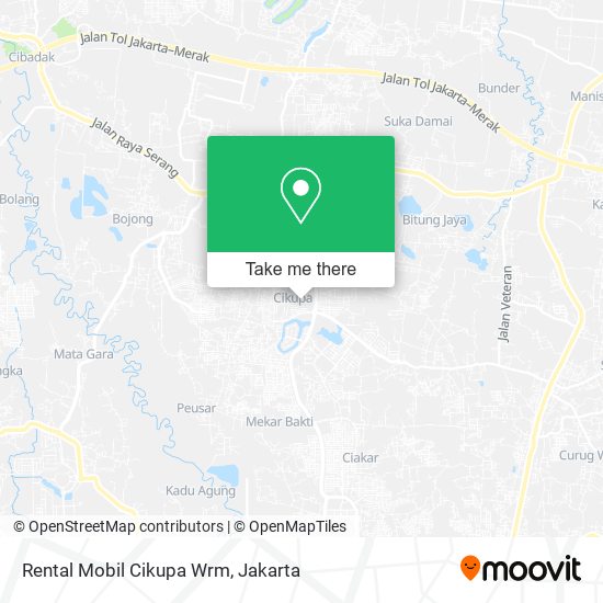 Rental Mobil Cikupa Wrm map