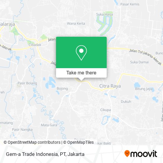 Gem-a Trade Indonesia, PT map