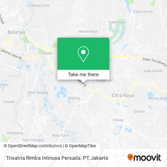 Trisatria Rimba Intinusa Persada. PT map