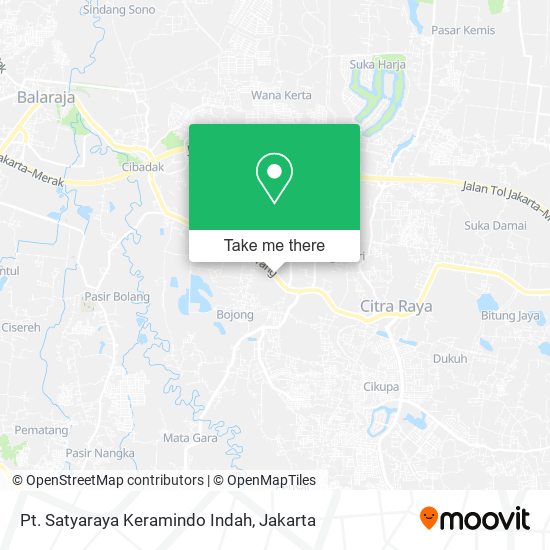 Pt. Satyaraya Keramindo Indah map