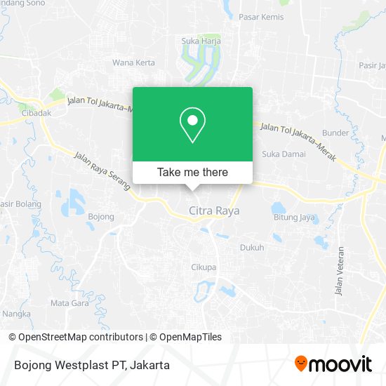 Bojong Westplast PT map