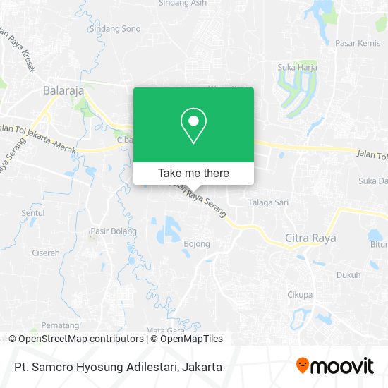 Pt. Samcro Hyosung Adilestari map