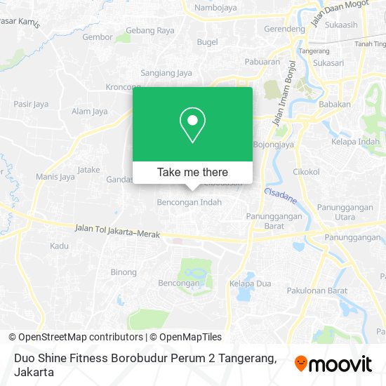 Duo Shine Fitness Borobudur Perum 2 Tangerang map