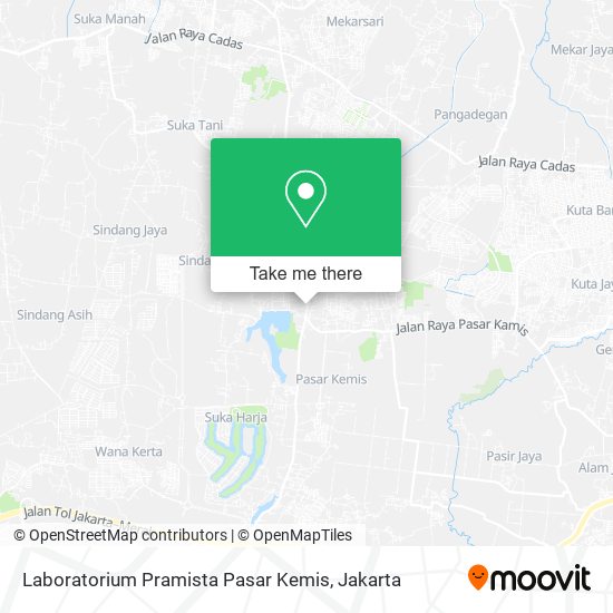Laboratorium Pramista Pasar Kemis map
