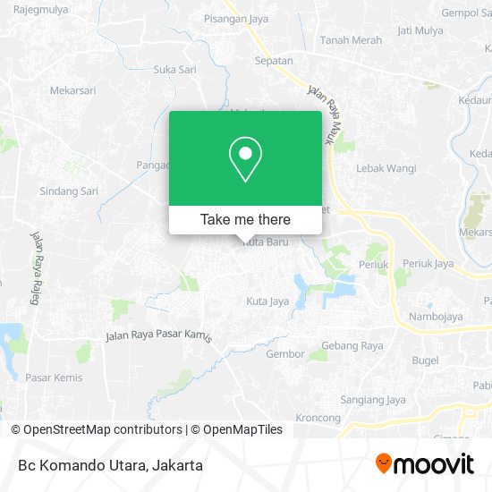 Bc Komando Utara map