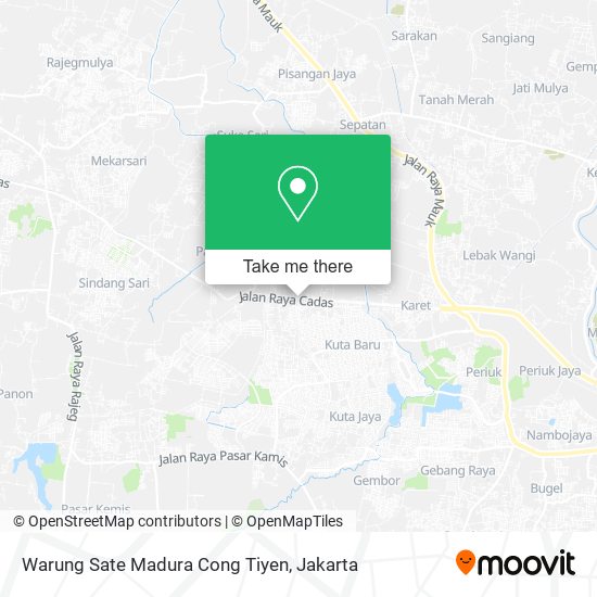 Warung Sate Madura Cong Tiyen map