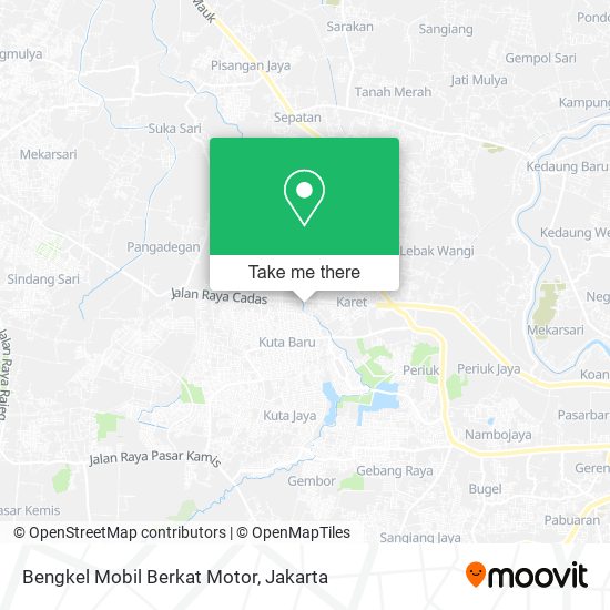 Bengkel Mobil Berkat Motor map