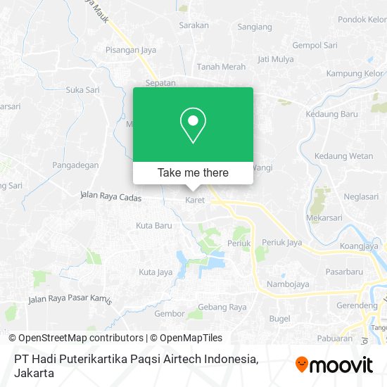 PT Hadi Puterikartika Paqsi Airtech Indonesia map