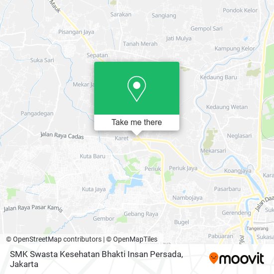 SMK Swasta Kesehatan Bhakti Insan Persada map