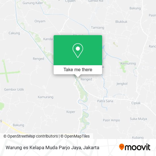 Warung es Kelapa Muda Parjo Jaya map