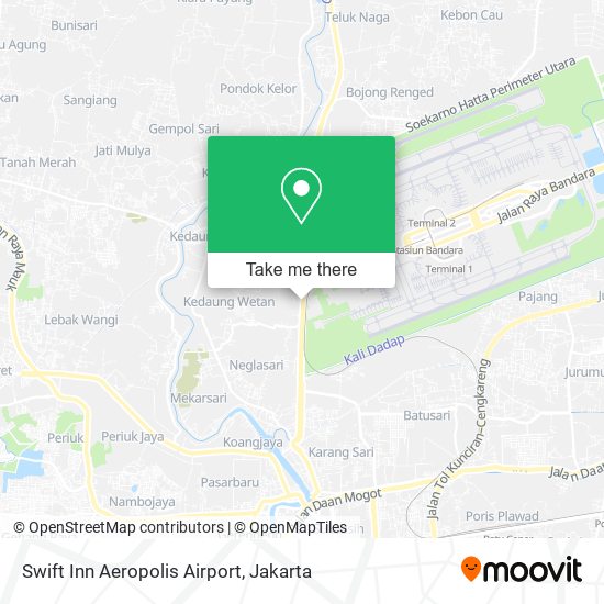 Swift Inn Aeropolis Airport map
