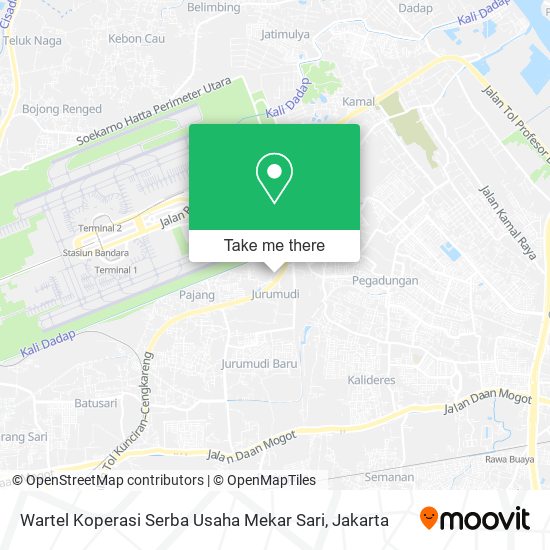 Wartel Koperasi Serba Usaha Mekar Sari map