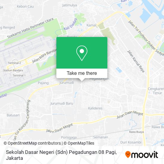 Sekolah Dasar Negeri (Sdn) Pegadungan 08 Pagi map