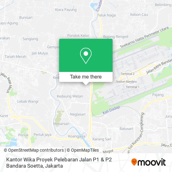 Kantor Wika Proyek Pelebaran Jalan P1 & P2 Bandara Soetta map