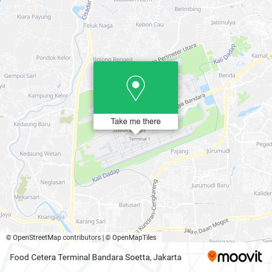 Food Cetera Terminal Bandara Soetta map