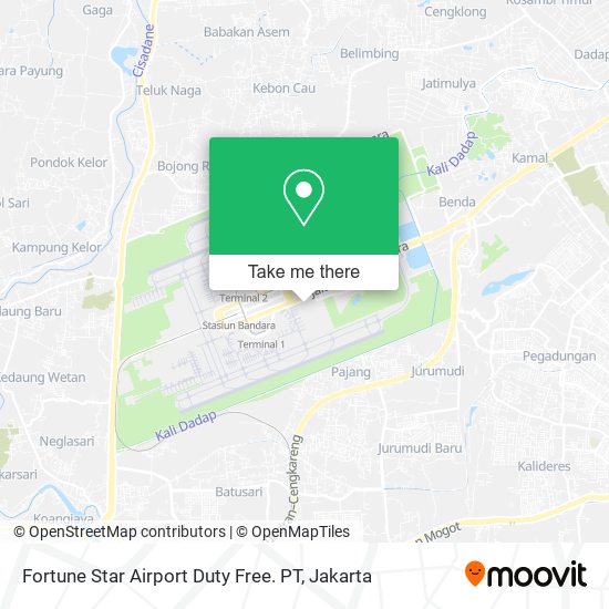 Fortune Star Airport Duty Free. PT map