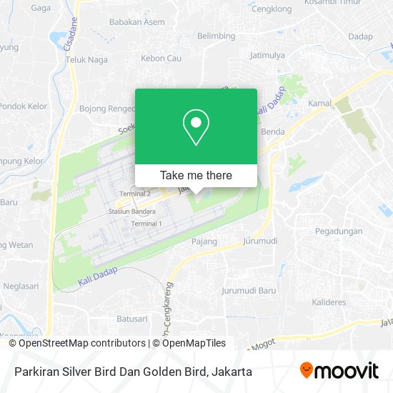 Parkiran Silver Bird Dan Golden Bird map