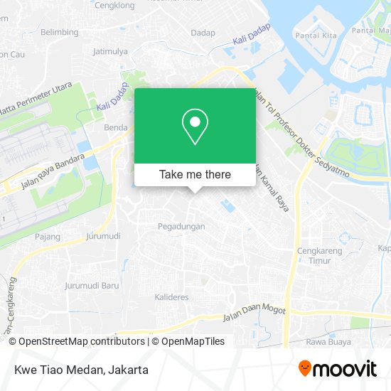 Kwe Tiao Medan map