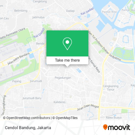 Cendol Bandung map