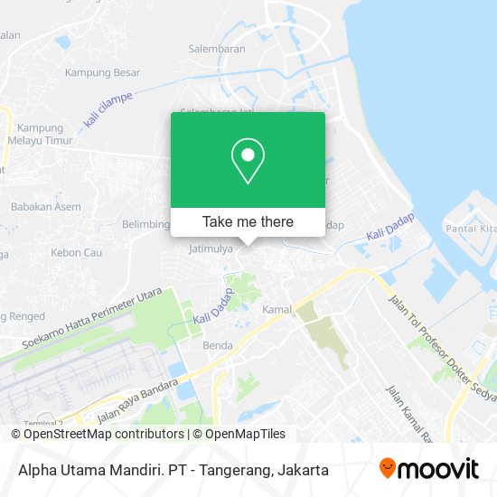 Alpha Utama Mandiri. PT - Tangerang map