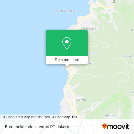 Bumimulia Indah Lestari PT map