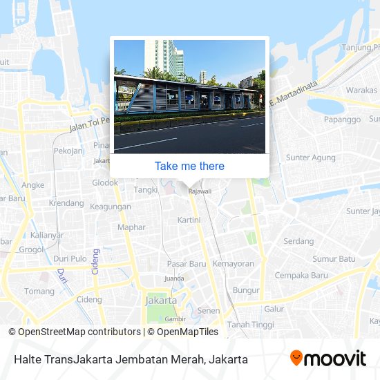 Halte TransJakarta Jembatan Merah map