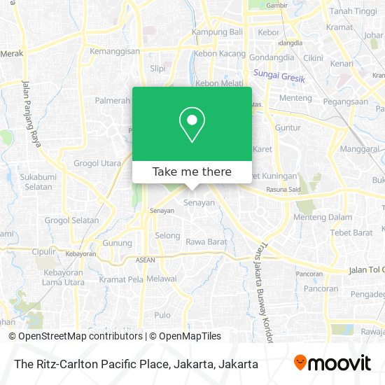 The Ritz-Carlton Pacific Place, Jakarta map