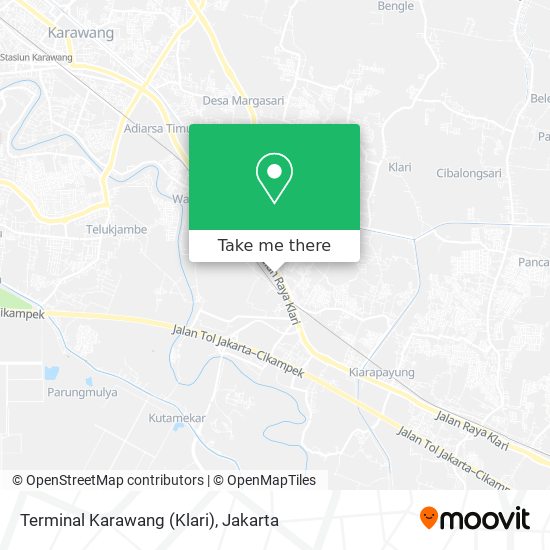 Terminal Karawang (Klari) map