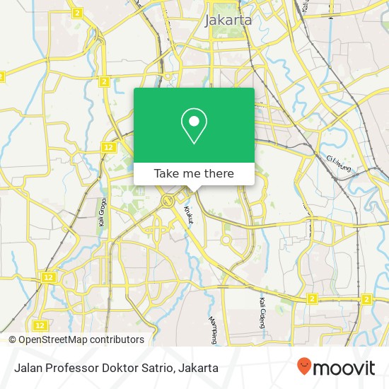 Jalan Professor Doktor Satrio map