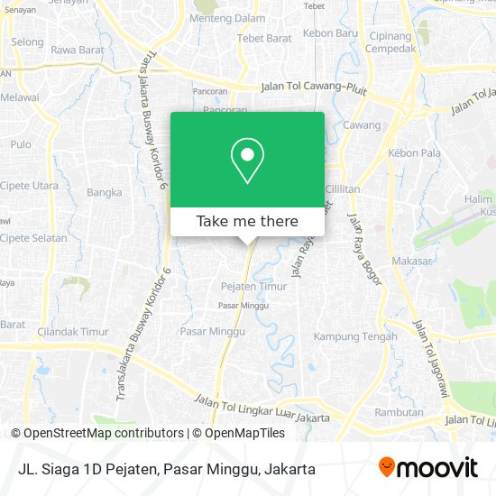 JL. Siaga 1D Pejaten, Pasar Minggu map