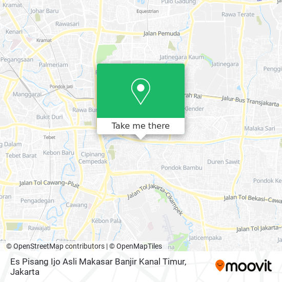 Es Pisang Ijo Asli Makasar Banjir Kanal Timur map