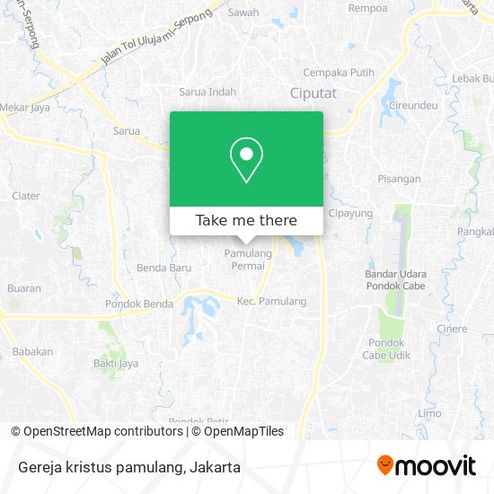 Gereja kristus pamulang map