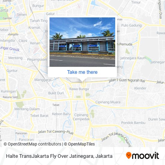 Halte TransJakarta Fly Over Jatinegara map