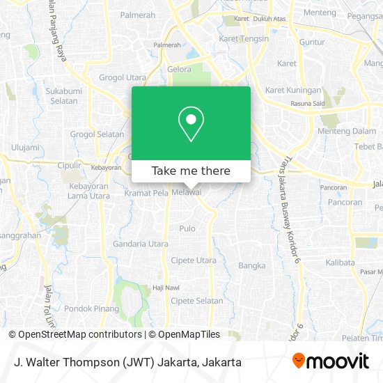 J. Walter Thompson (JWT) Jakarta map