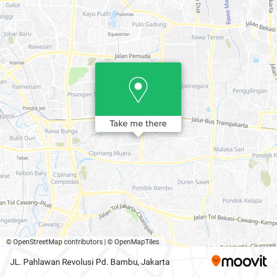 JL. Pahlawan Revolusi Pd. Bambu map