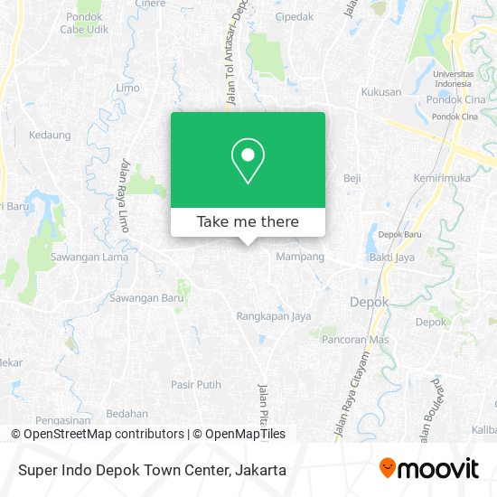 Super Indo Depok Town Center map