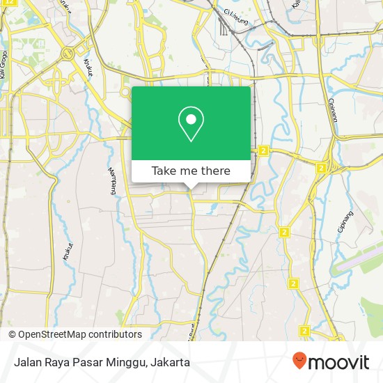 Jalan Raya Pasar Minggu map