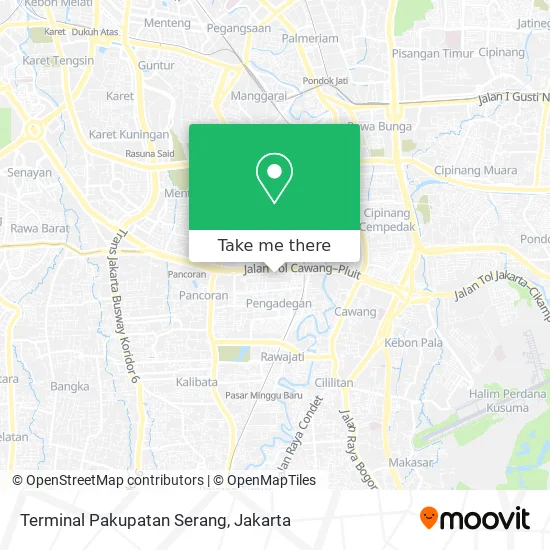 Terminal Pakupatan Serang map