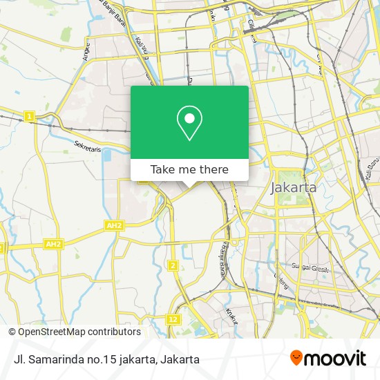 Jl. Samarinda no.15 jakarta map