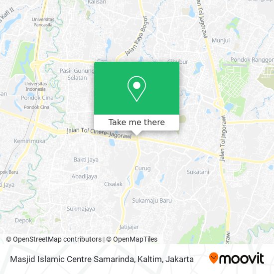 Masjid Islamic Centre Samarinda, Kaltim map