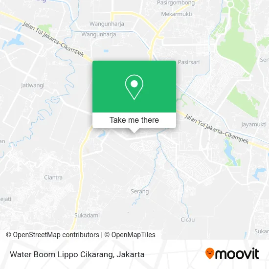 Water Boom Lippo Cikarang map