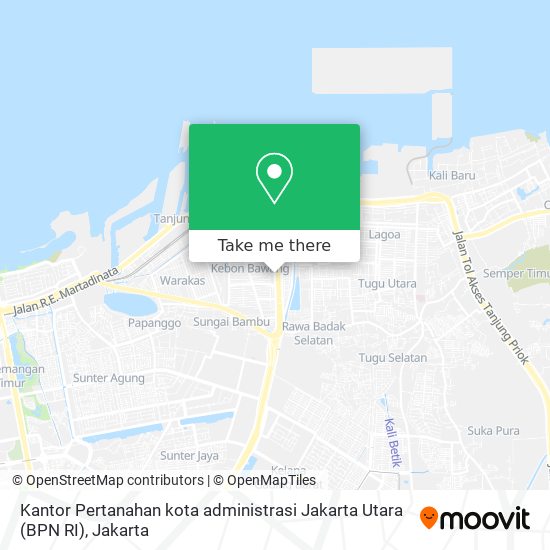 Kantor Pertanahan kota administrasi Jakarta Utara (BPN RI) map