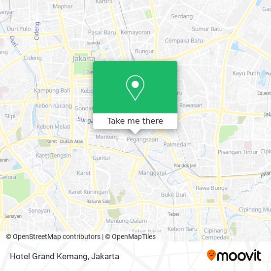 Hotel Grand Kemang map